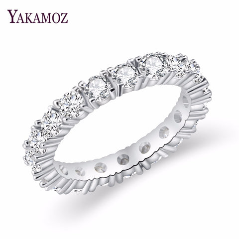 2025 Luxury Brand Jewelry White  Color Inlay Cubic Zirconia Unique Shaped Ring