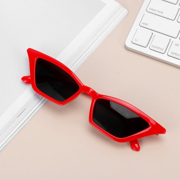 Top quality Women Small Frame Vintage Cat Eye Sunglasses UV400 Sun Shades Glasses Street Eyewear Trending Sunglasses Wholesale