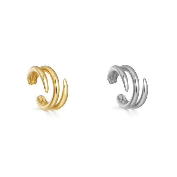 2025 New Fashion Pearl Ear Cuff Bohemia Stackable C Shaped CZ Rhinestone Small Earcuffs Clip Earrings for Women Wedding Jewelry
