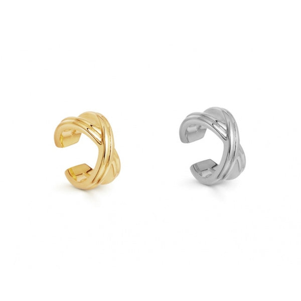 2025 New Fashion Pearl Ear Cuff Bohemia Stackable C Shaped CZ Rhinestone Small Earcuffs Clip Earrings for Women Wedding Jewelry