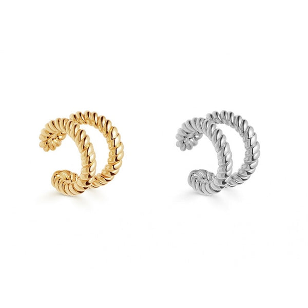 2025 New Fashion Pearl Ear Cuff Bohemia Stackable C Shaped CZ Rhinestone Small Earcuffs Clip Earrings for Women Wedding Jewelry