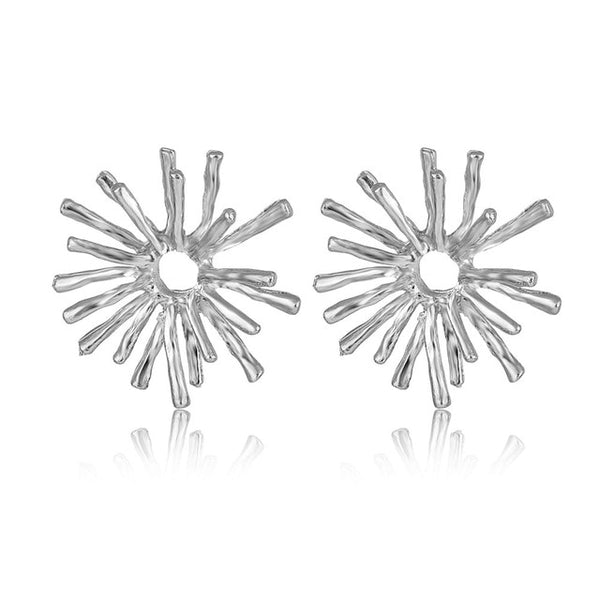IPARAM 2025 New Big Circle Round Hoop Earrings for Women's Fashion Statement Golden Punk Charm Earrings Party Jewelry