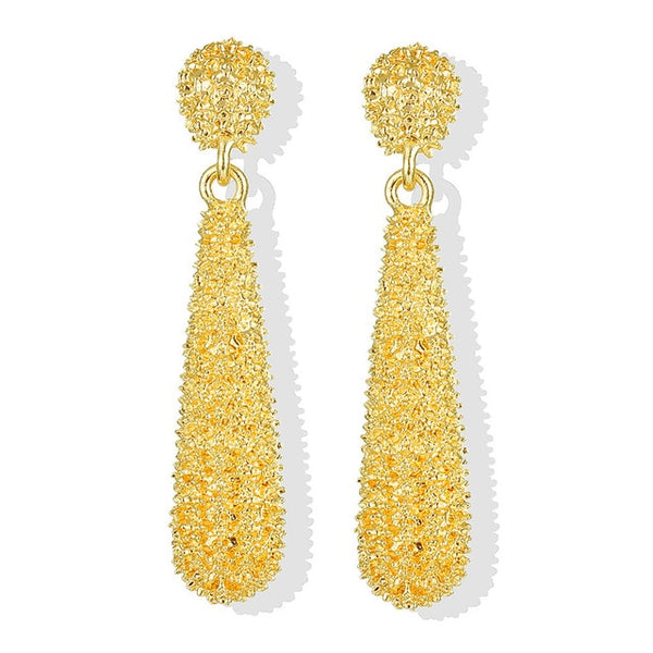 IPARAM 2025 New Big Circle Round Hoop Earrings for Women's Fashion Statement Golden Punk Charm Earrings Party Jewelry