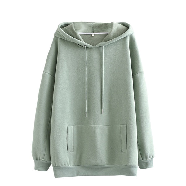 Tangada women fleece hoodie sweatshirts winter japanese fashion 2025 oversize ladies pullovers warm pocket hooded jacket SD60