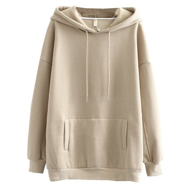 Tangada women fleece hoodie sweatshirts winter japanese fashion 2025 oversize ladies pullovers warm pocket hooded jacket SD60