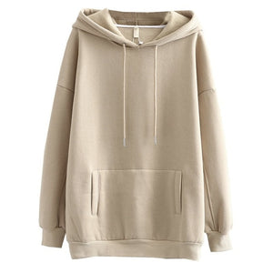 Tangada women fleece hoodie sweatshirts winter japanese fashion 2025 oversize ladies pullovers warm pocket hooded jacket SD60