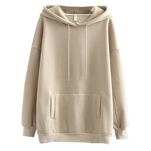 Tangada women fleece hoodie sweatshirts winter japanese fashion 2025 oversize ladies pullovers warm pocket hooded jacket SD60