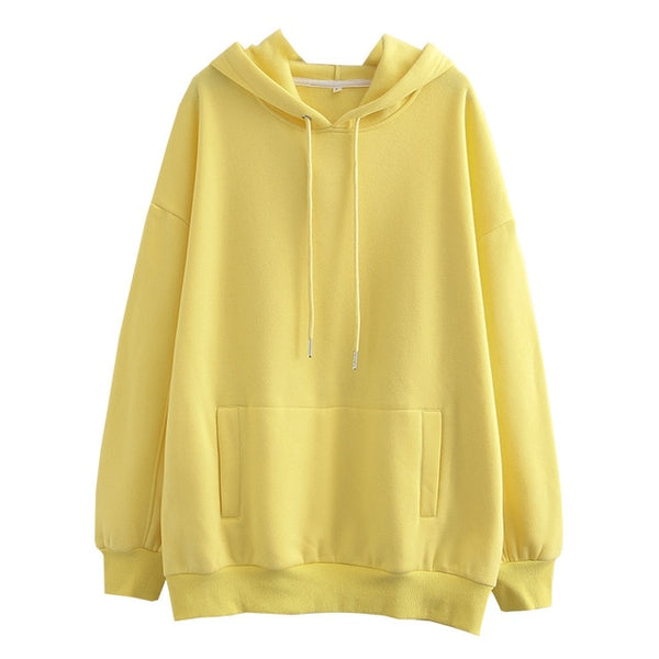 Tangada women fleece hoodie sweatshirts winter japanese fashion 2025 oversize ladies pullovers warm pocket hooded jacket SD60