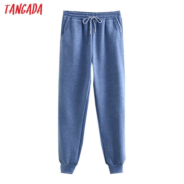 Tangada women fleece hoodie sweatshirts winter japanese fashion 2025 oversize ladies pullovers warm pocket hooded jacket SD60