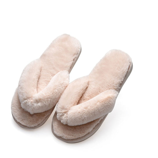 Women's Faux Furry House Slippers